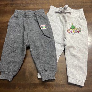 2 Pairs fo 2T girls lazy Sweatpants